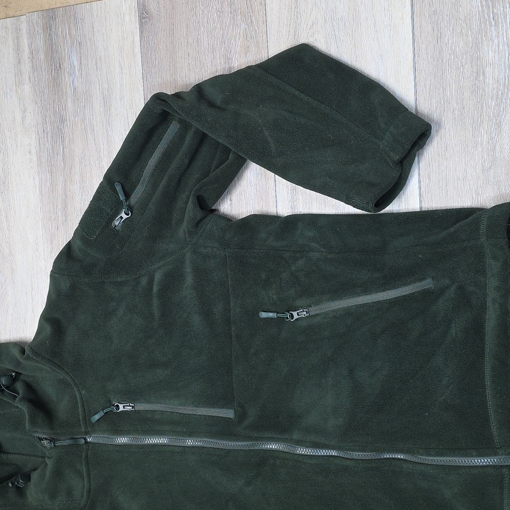 Baerskin Tactical Supply Bearskin 4 Performance ZipUp Fleece Hoodie Green Sz Lg - Picture 6 of 16